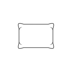 Pillow icon template color editable. Pillow symbol vector sign isolated on white background. Simple logo vector illustration for graphic and web design.
