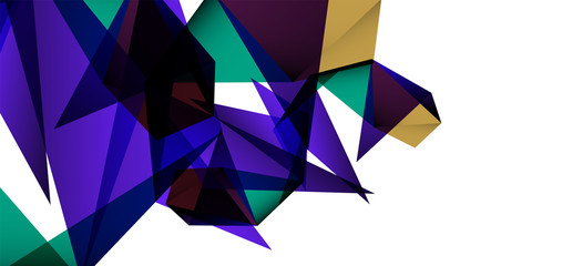 Obraz premium Triangle geometric background in trendy style on light background. Retro vector illustration. Colorful bright. Trendy modern style. Vector business illustration.