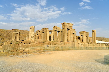 Persepolis (Takht-e-Jamshid or Taxt e Jamsid or Throne of Jamshid), capital of the Achaemenid Empire, Shiraz, Fars, Iran, June 24, 2019