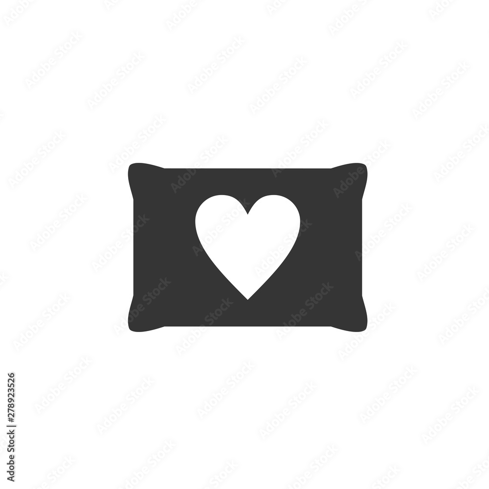 Leinwandbilder pillow icon template color editable. pillow symbol vector sign isolated on white background. simple 