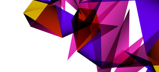 Obraz premium Triangle geometric background in trendy style on light background. Retro vector illustration. Colorful bright. Trendy modern style. Vector business illustration.