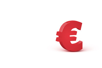 3D red realistic character, vector illustration