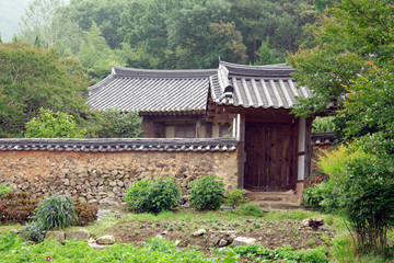 Fototapeta na wymiar Dorae Folk Village of South Korea