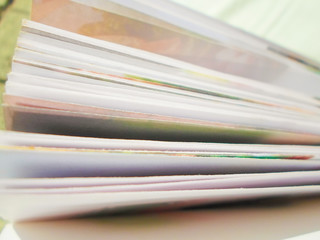 An open book on the old. beautiful white page. schooling. The concept is time to school.