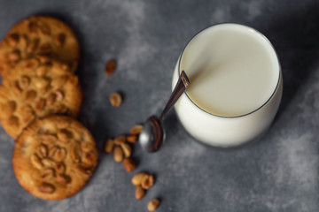 cup of coffee and cookies