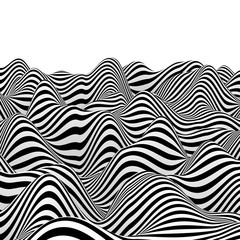Abstract black and white lines