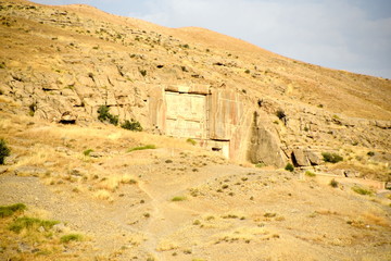 Fototapeta na wymiar Persepolis (Takht-e-Jamshid or Taxt e Jamsid or Throne of Jamshid), capital of the Achaemenid Empire, Shiraz, Fars, Iran, June 24, 2019