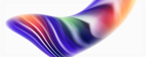 Color flowing waves, liquid conceptual abstract background