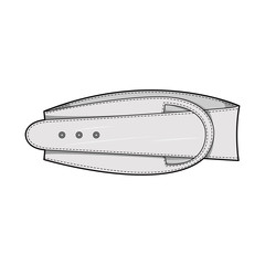 Belt accessory vector design template