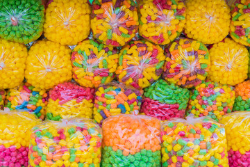 Fototapeta na wymiar Colorful sweets with flashy colors