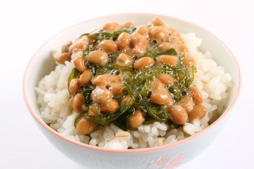 めかぶ納豆ご飯