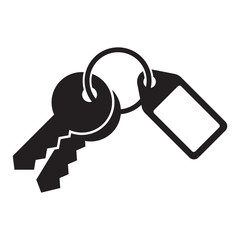 house key isolated on white background