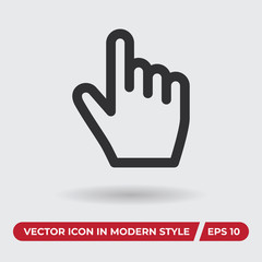 Obraz premium Clicker vector icon in modern style for web site and mobile app
