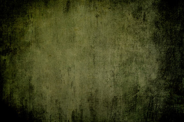 Old green metallic wall grungy background or texture