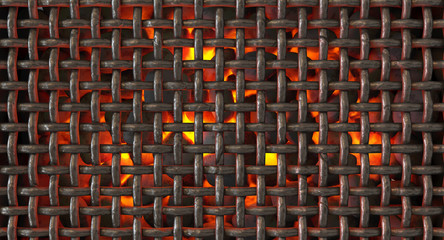 Charcoal Fire And Grid