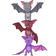 cartoon bat vector illustration