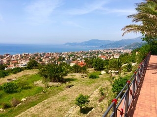 Naklejka premium Bordighera Liguria - Italian / French Rivera