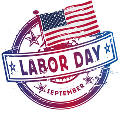 Stempel mit Labor-Day im September