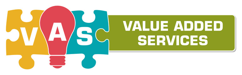 VAS - Value Added Services Colorful Bulb Puzzle Horizontal 