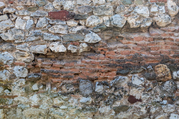 Old Weathered Damaged Brick - Stone Wall Texture