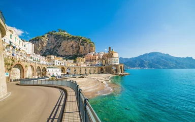 Fototapeten Small town Atrani on Amalfi Coast, province of Salerno, Campania region of Italy © IgorZh