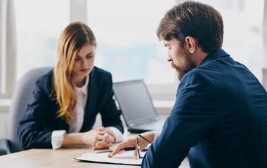 Fototapeta premium business people working in office