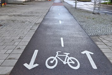 Obraz premium Sweden bicycle path