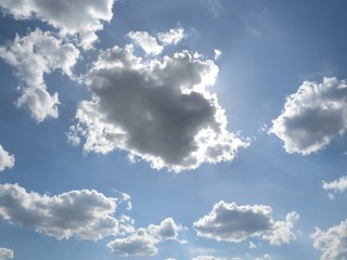 blue sky with clouds