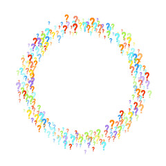 Question marks Quiz doubt survey faq public poll.