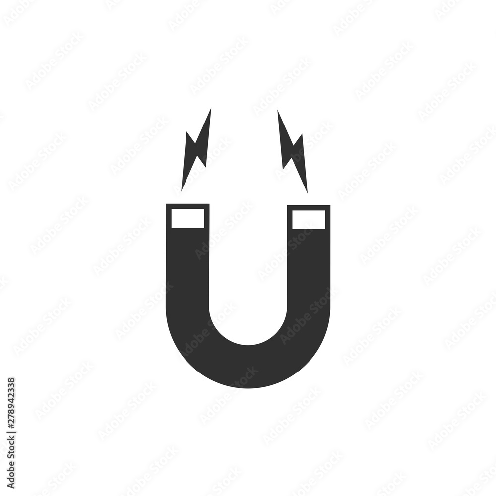 Poster Magnet icon template color editable. Magnet symbol vector sign isolated on white background. Simple logo vector illustration for graphic and web design.