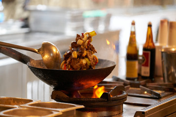 a chef in the kitchen