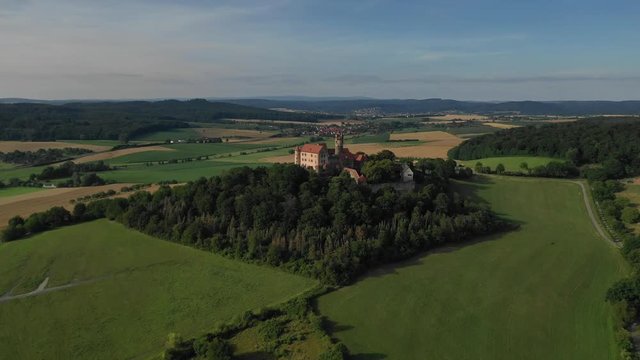 Ronneburg in Hessen aus der Luft