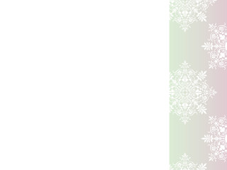 雪の結晶模様のエレガントな背景素材