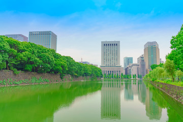 Fototapeta premium 皇居周辺の風景(東京、日本)