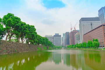 皇居周辺の風景(東京、日本)