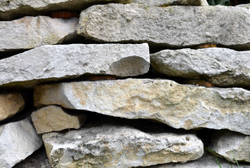 Texture and surface of wall by white stone