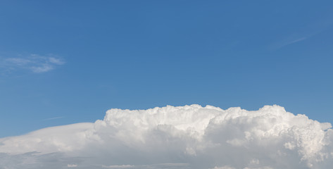 White cumulus clouds