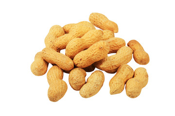 peanuts isolated on white background