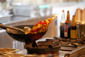 a chef in the kitchen