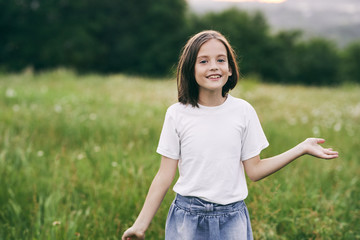 young woman in the park