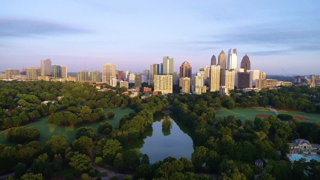 Downtown Atlanta Georgia GA from Piedmont Park