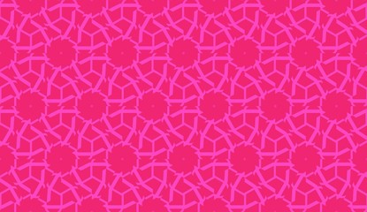 Vector Seamless illustration with pattern in triangles style. Curved line. Decorative design for For interior wallpaper, smart design, fashion print.