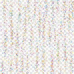 Festive confetti. Celebration stars. Childish brig