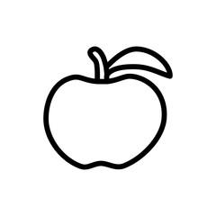 apple icon vector flat design