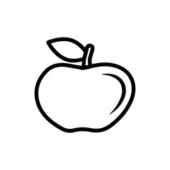 apple icon vector flat design