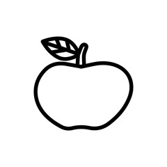 apple icon vector flat design
