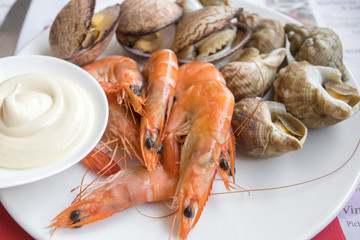 assiette de fruits de mer