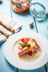 Czech pickled sausages