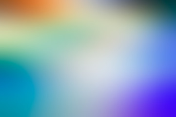 Abstract blurred background in bright tonality. Blue, green, pink, yellow colors.