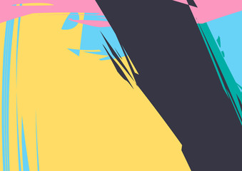 Abstract colorful geometric background, large poster.